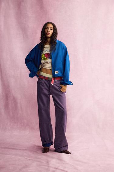 Zara Брюки FRUIT OF THE LOOM™ с декоративными швами купить с доставкой.