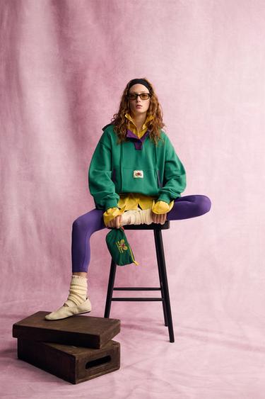 Zara Контрастное худи FRUIT OF THE LOOM™