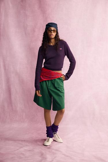 Zara Плиссированные шорты-бермуды FRUIT OF THE LOOM™