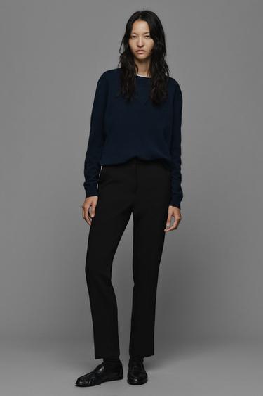Zara Укороченные брюки средней посадки купить с доставкой.