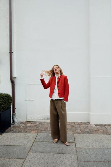 Zara Романтичная блузка с рюшами