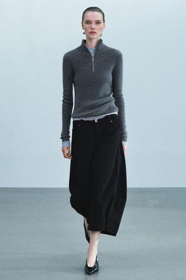 Zara Джинсовые бермуды средней посадки фасона CARROT ZARA «ZW» купить с доставкой.