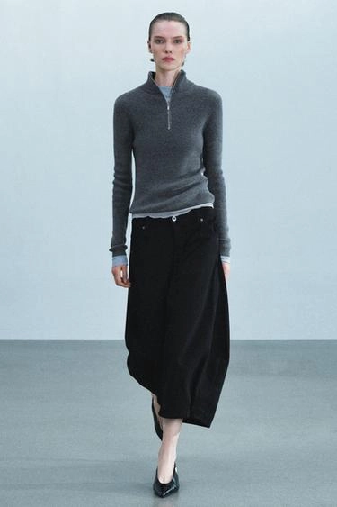 Джинсовые бермуды средней посадки фасона carrot Zara «Zw»