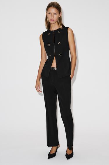 Zara Жилет с застёжкой в виде петель