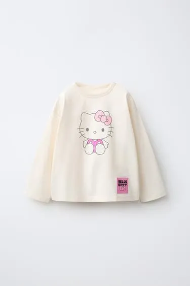 Футболка hello kitty © sanrio с блестящим принтом