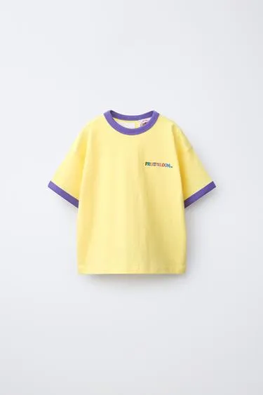 Контрастная футболка с вышивкой fruit of the loom™