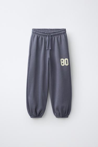 Zara Спортивные брюки с начесом VARSITY