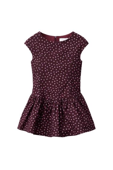 Zara Платье с оборками и цветочным принтом