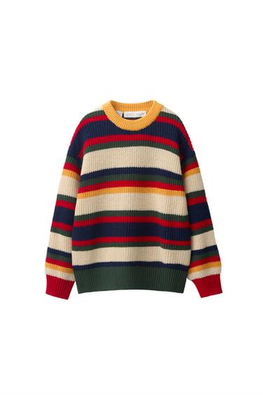 Zara Вязаный джемпер FRUIT OF THE LOOM™ в полоску