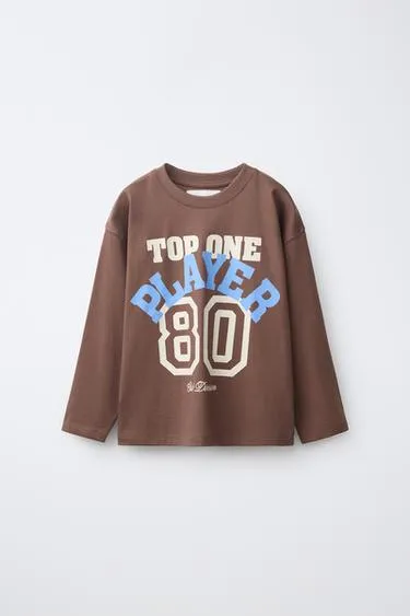 Varsity print t-shirt