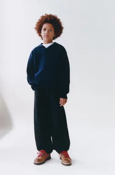 Брюки balloon fit со стрелками