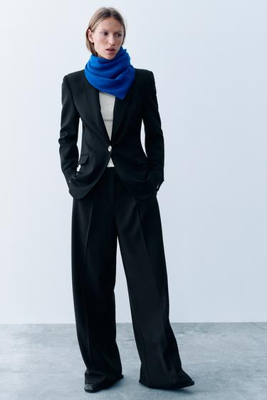 Zara Приталенный жакет с подплечниками