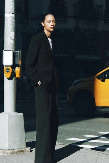 Zw collection striped wide-leg trousers- Заказать в России