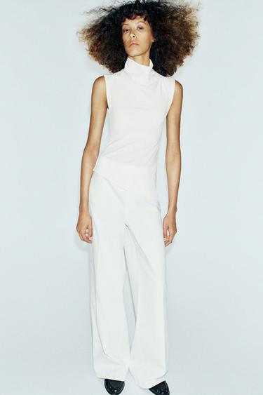 Zara Асимметричный топ свободного кроя