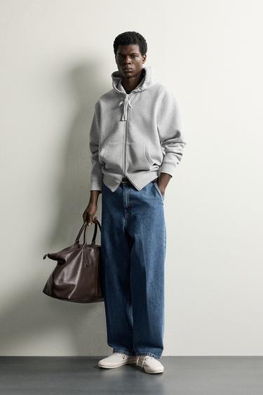 Zara Худи с контрастным пике купить с доставкой.