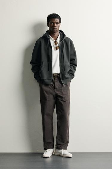 Zara Худи с контрастным пике купить с доставкой.