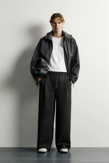 Брюки balloon fit со складками