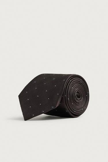 Zara Широкий шелковый галстук