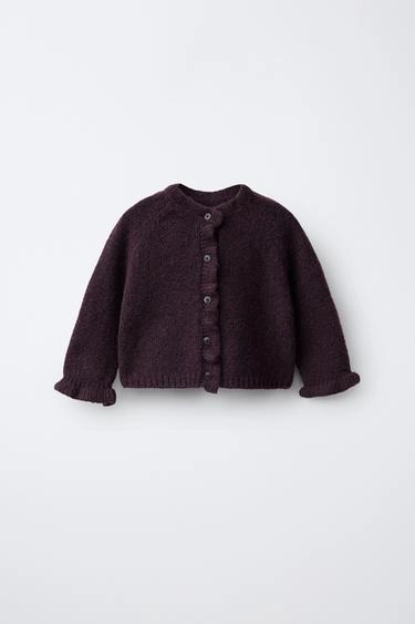 Кардиган с оборками- Заказать в России