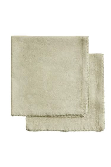 Dyed Thread Napkins With Picot Trim (Pack Of 2)- Заказать в России