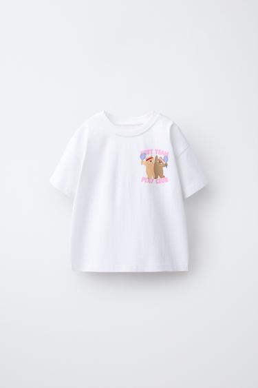 Zara Футболка с принтом медведя купить с доставкой.