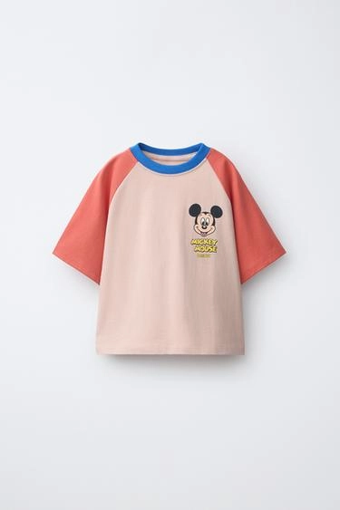Футболка с рукавами реглан и принтом микки маус © disney