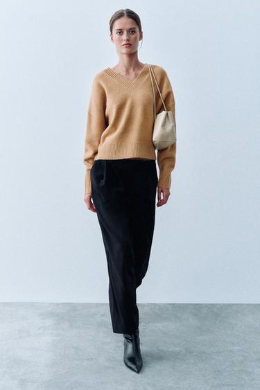 Zara Мягкий вязаный свитер ZARA