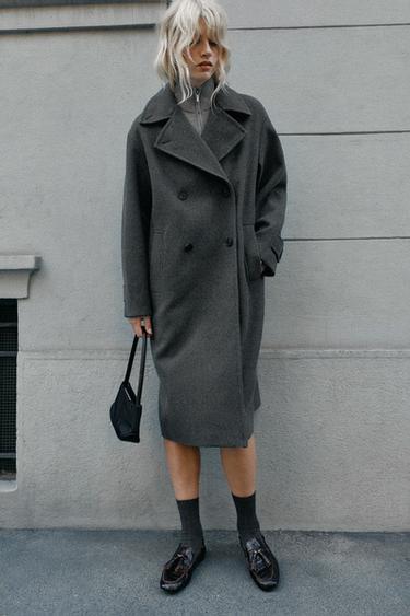 Zara Кожаные лоферы с принтом