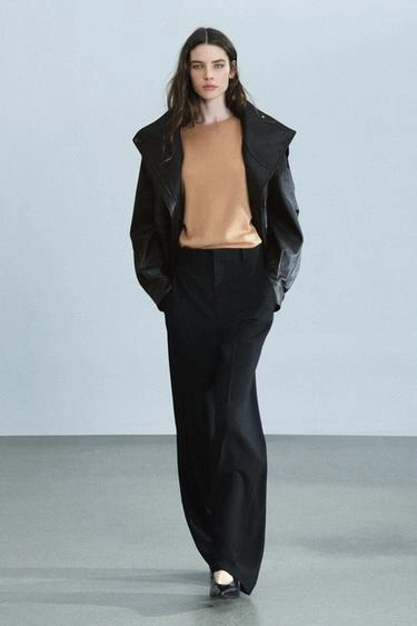 Zw collection high-waist wide-leg trousers- Заказать в России