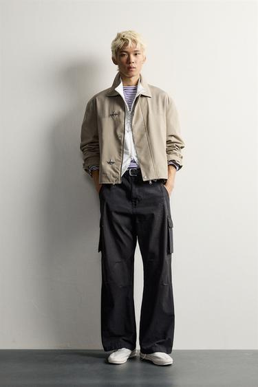 Zara Короткая куртка с металлической застёжкой-лягушкой
