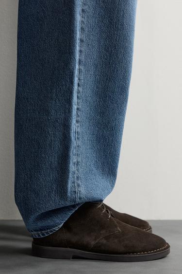 Zara Кожаные ботинки на шнуровке купить с доставкой.
