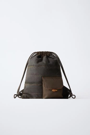 Рюкзак-мешок zara timeless в клетку- Заказать в России