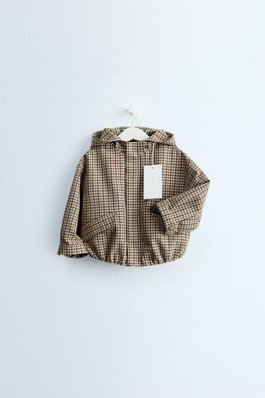 Zara Куртка с капюшоном ZARA «TIMELESS» в клетку