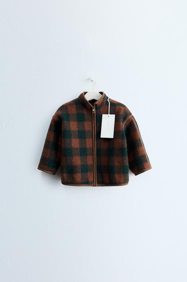 Zara Жакет из шерстяной смеси в клетку ZARA «TIMELESS»