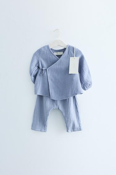 Zara Костюм TIMELESS из фактурного хлопка с запахом