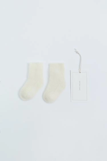 Длинные кашемировые носки zara timeless