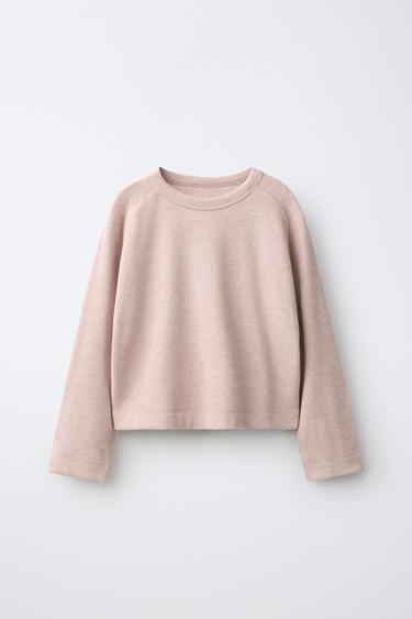 Zara Футболка с длинным рукавом и мягкой текстурой