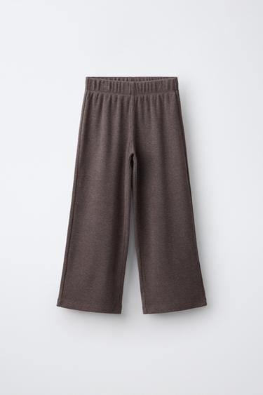 Zara Широкие брюки мягкой фактуры