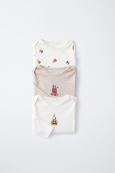 Zara Набор из 3 бодиков SNOOPY PEANUTS™ купить с доставкой.