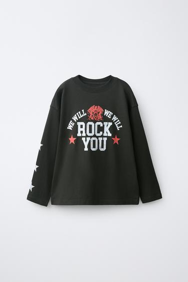 Zara Футболка с принтом QUEEN ©™