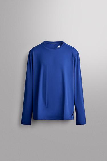 Zara Техническая тренировочная футболка с длинным рукавом