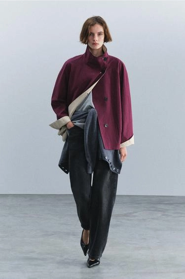 Двусторонний короткий тренч zw collection- Заказать в России