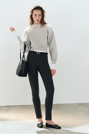 Zara Леггинсы с поясом купить с доставкой.