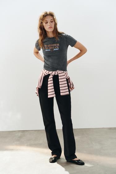 Zara Футболка WONDER WOMAN © с блестящим логотипом
