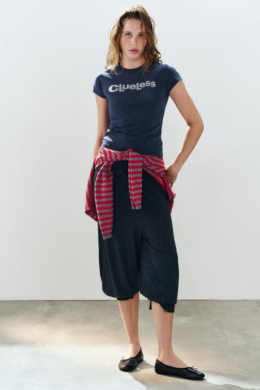 Zara Футболка CLUELESS ™ с блестящим логотипом