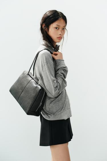 Zara Кожаная сумка через плечо