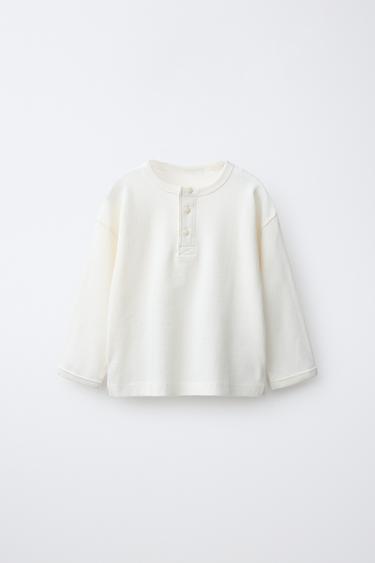 Zara Футболка из вафельного трикотажа