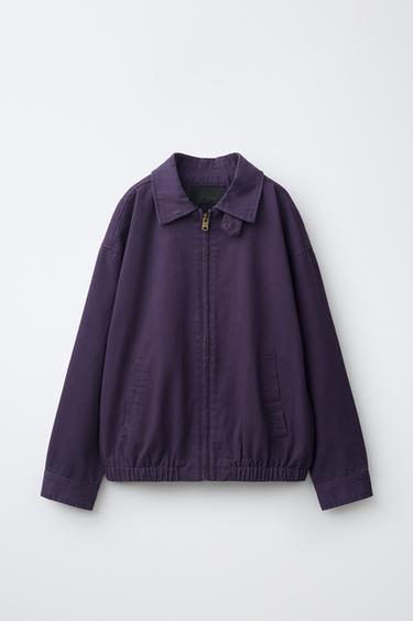 Zara Куртка из твила с эффектом выцветания