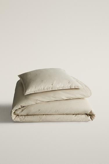 Zara Стёганое хлопковое одеяло из перкали