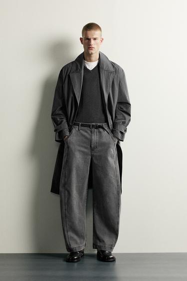 Zara Брюки BALLOON FIT из хлопка